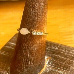 Daphne Pink Stone and CZ Ring